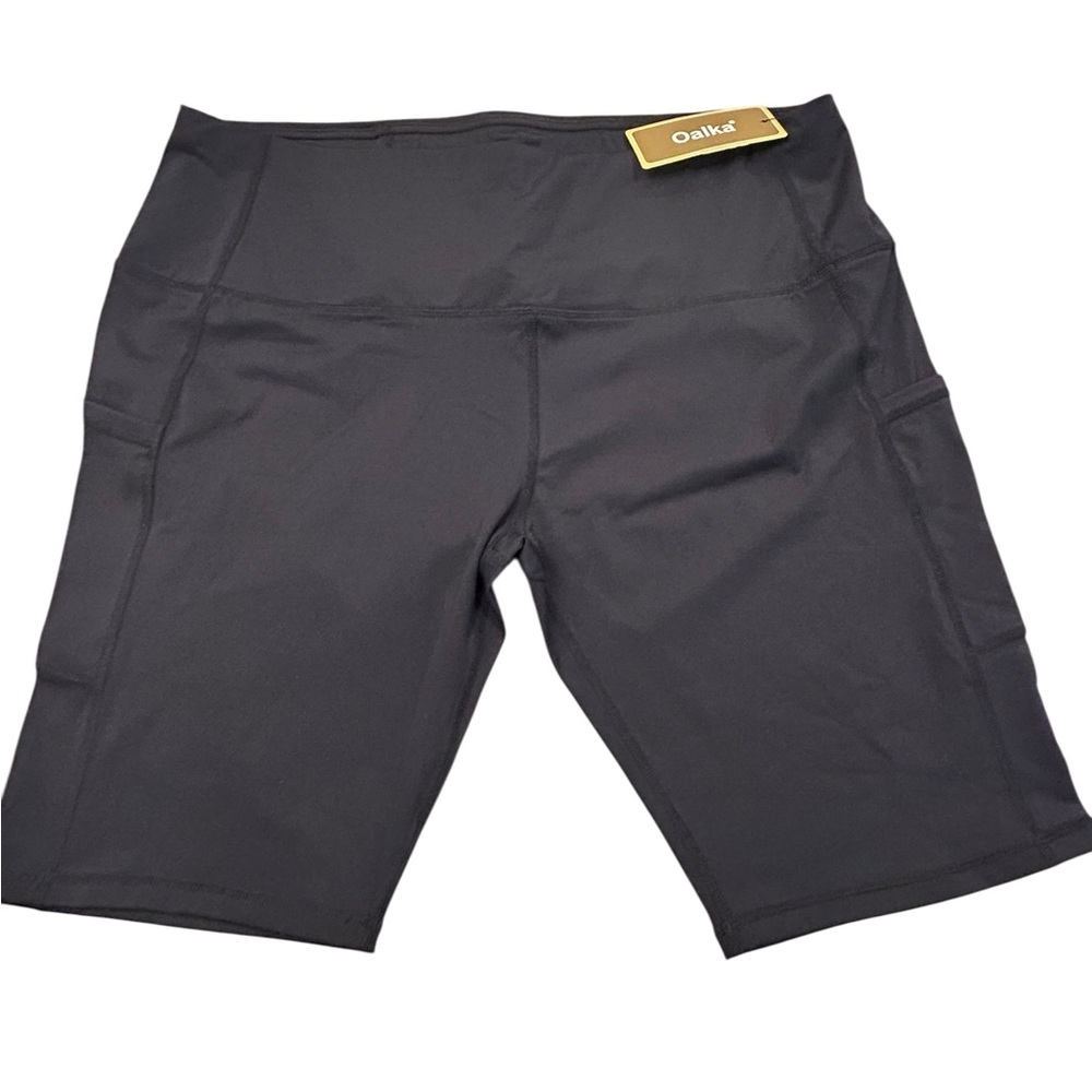 Oalka Yoga Women’s Exercise Shorts XXL‎ NWT Compression Stretch Gym